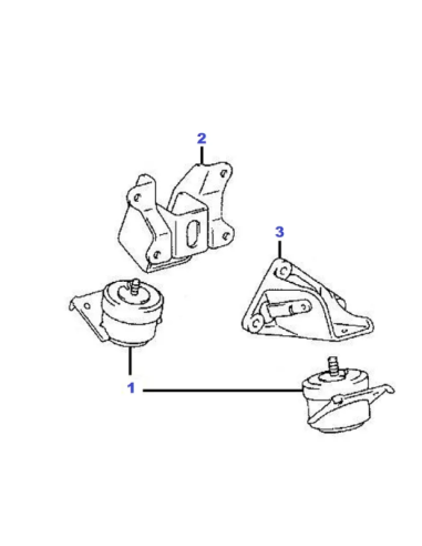 Motor - soporte - Delantero - lado...