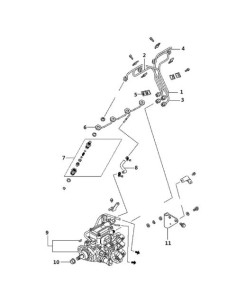 Inyector diesel - tuberia 2